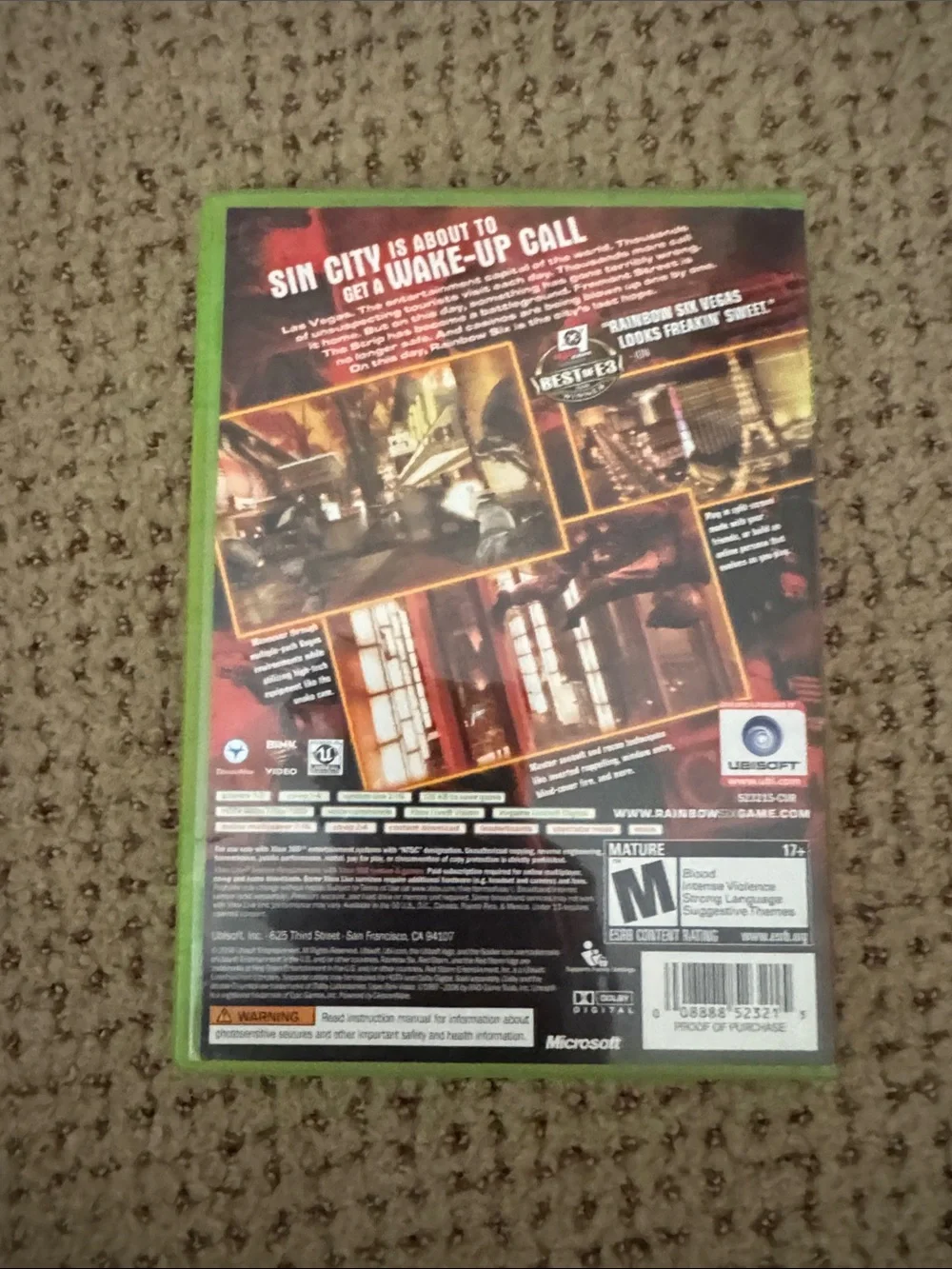 Microsoft Xbox 360 Tom Clancy's Rainbow Six Vegas Duo (Green, Gray)